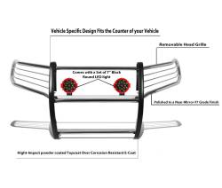 Black Horse Off Road - Black Horse 17A096402MSS-PLR SS Grille Guard w/LED for 16-23 Toyota Tacoma - Image 2