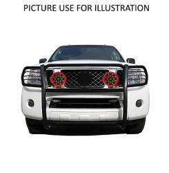 Black Horse Off Road - Black Horse 17A110200MA-PLR Black Grille Guard w/LED for Frontier/Pathfinder - Image 2