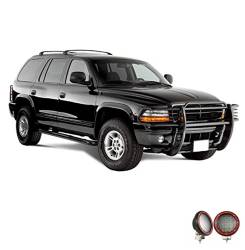 Black Horse Off Road - Black Horse 17BH23MA-PLFR Black Grille Guard w/LED for Dodge Dakota & Durango - Image 2