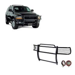 Black Horse Off Road - Black Horse 17BH23MA-PLFR Black Grille Guard w/LED for Dodge Dakota & Durango - Image 1