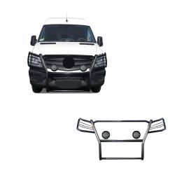 Black Horse Off Road - Black Horse 17D502MA-PLFB Black Grille Guard w/LED for Sprinter - Image 1