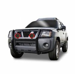 Black Horse Off Road - Black Horse 17A112100MA-PLR Black Grille Guard w/LED for 05-15 Nissan Xterra - Image 2