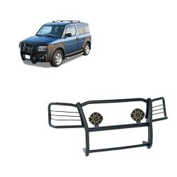Black Horse Off Road - Black Horse 17A155900MA-PLB Black Grille Guard w/LED for 03-08 Honda Element - Image 1