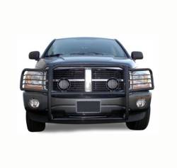Black Horse Off Road - Black Horse 17DG100MA-PLFB Black Grille Guard w/LED for RAM 1500/2500/3500 - Image 2