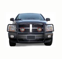 Black Horse Off Road - Black Horse 17DG100MA-PLFR Black Grille Guard w/LED for RAM 1500/2500/3500 - Image 2