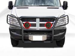 Black Horse Off Road - Black Horse 17D502MA-PLR Black Grille Guard w/LED for Sprinter - Image 2