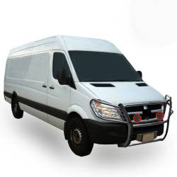 Black Horse Off Road - Black Horse 17D502MSS-PLR Stainless Grille Guard WLED for Sprinter - Image 2