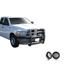 Black Horse Off Road - Black Horse 17DG109MSS-PLFB SS Grille Guard w/LED for RAM 1500/Classic - Image 2