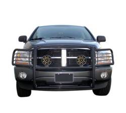 Black Horse Off Road - Black Horse 17DG100MA-PLB Black Grille Guard w/LED for RAM 1500/2500/3500 - Image 2