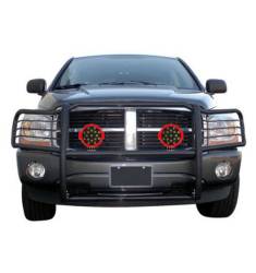Black Horse Off Road - Black Horse 17DG100MA-PLR Black Grille Guard w/LED for RAM 1500/2500/3500 - Image 2