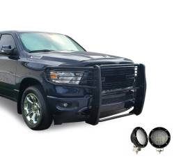 Black Horse Off Road - Black Horse 17DG111MA-PLFB Black Grille Guard w/LED for 19-25 RAM 1500 - Image 2