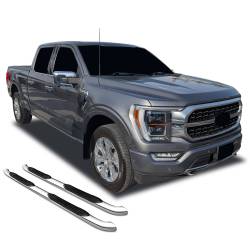 Black Horse Off Road - Black Horse 9BFR705SS SS 3" Side Steps for 15-24 Ford F150/F250/F350/F450/F550 - Image 1