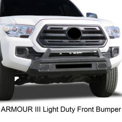 Black Horse Off Road - Black Horse AR3LD62NL Armour-3 LD Black Bumper for 16-23 Toyota Tacoma - Image 2