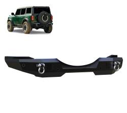 Black Horse Off Road - Black Horse ARB-FB22 Amour HD Black Rear Bumper for 21-25 Ford Bronco - Image 1