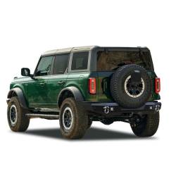 Black Horse Off Road - Black Horse ARB-FB22-KIT Amour HD Black Rear Bumper for 21-25 Ford Bronco - Image 1