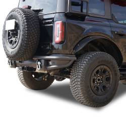 Black Horse Off Road - Black Horse ARB-FB22T-KIT Amour Tubular Black Rear Bumper for 21-25 Ford Bronco - Image 1