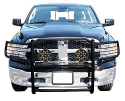 Black Horse Off Road - Black Horse 17DG109MA-PLB Black Grille Guard w/LED for RAM 1500/Classic - Image 2