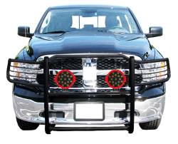 Black Horse Off Road - Black Horse 17DG109MA-PLR Black Grille Guard w/LED for RAM 1500/Classic - Image 2
