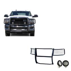 Black Horse Off Road - Black Horse 17DG113MA-PLFB Black Grille Guard w/LED for RAM 2500/3500 - Image 1