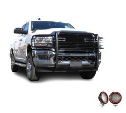 Black Horse Off Road - Black Horse 17DG113MA-PLFR Black Grille Guard w/LED for RAM 2500/3500 - Image 2