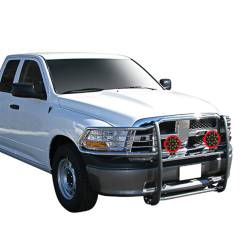 Black Horse Off Road - Black Horse 17DG109MSS-PLR SS Grille Guard w/LED for RAM 1500/Classic - Image 2