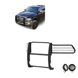 Black Horse Off Road - Black Horse 17DR01MA-PLFB Black Grille Guard w/LED for RAM 2500/3500 - Image 1