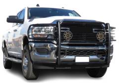Black Horse Off Road - Black Horse 17DG113MA-PLB Black Grille Guard w/LED for RAM 2500/3500 - Image 2