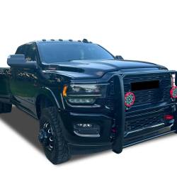 Black Horse Off Road - Black Horse 17DG113MA-PLR Black Grille Guard w/LED for RAM 2500/3500 - Image 2