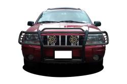 Black Horse Off Road - Black Horse 17EB26MA-PLB Black Grille Guard w/LED for 99-04 Jeep Grand Cherokee - Image 2