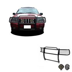 Black Horse Off Road - Black Horse 17EB26MA-PLB Black Grille Guard w/LED for 99-04 Jeep Grand Cherokee - Image 1