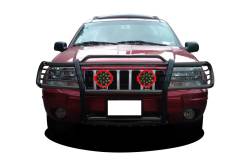 Black Horse Off Road - Black Horse 17EB26MA-PLR Black Grille Guard w/LED for 99-04 Jeep Grand Cherokee - Image 2
