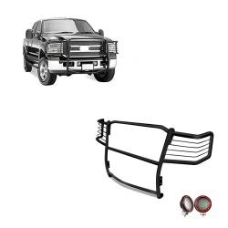 Black Horse Off Road - Black Horse 17FB23MA-PLFR Black Grille Guard w/LED for Ford F250/F350/F450/F550 - Image 1