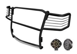 Black Horse Off Road - Black Horse 17FB23MA-PLB Black Grille Guard w/LED for Ford F250/F350/F450/550 SD - Image 2