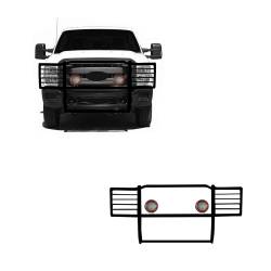 Black Horse Off Road - Black Horse 17FB26MA-PLFR Black Grille Guard w/LED for Ford F250/F350/F450/550 - Image 1