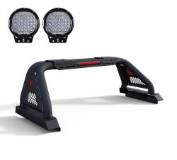 Black Horse Off Road - Black Horse RB01MT-PL69B Pro Roll Bar Kit w/9" LED for Ram/F150/Tundra/Sierra - Image 2