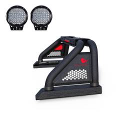 Black Horse Off Road - Black Horse RB01MT-PL69B Pro Roll Bar Kit w/9" LED for Ram/F150/Tundra/Sierra - Image 1