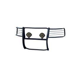 Black Horse Off Road - Black Horse 17FP28MA-PLB Black Grille Guard w/LED for 04-08 Ford F150 - Image 2