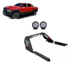 Black Horse Off Road - Black Horse VIRB02B-PL69B Vigor Roll Bar w/9" LED Blk Silverado/Sierra/Tundra - Image 1
