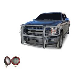 Black Horse Off Road - Black Horse 17FP32MSS-PLFR SS Grille Guard w/LED for 15-25 Ford F150 - Image 2