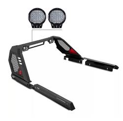 Black Horse Off Road - Black Horse VIRB22B-PL69B VIGOR Roll Bar w/9" LED Blk for 22-24 Nissan Frontier - Image 1