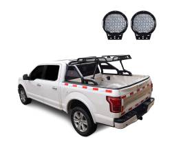 Black Horse Off Road - Black Horse WRB-001BK-PL69B Black Warrior Roll Bar w/LED's for RAM F150 GM - Image 2