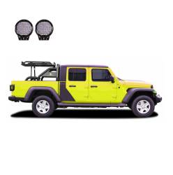 Black Horse Off Road - Black Horse WRB-09BK-PL69B Warrior Roll Bar Kit for Jeep Gladiator JT - Image 2