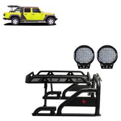 Black Horse Off Road - Black Horse WRB-09BK-PL69B Warrior Roll Bar Kit for Jeep Gladiator JT - Image 1