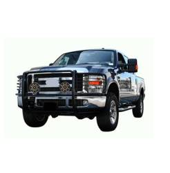 Black Horse Off Road - Black Horse 17GT26MA-PLB Black Grille Guard w/LED for Silverado 2500HD/3500 - Image 2