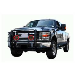 Black Horse Off Road - Black Horse 17GT26MA-PLR Black Grille Guard w/LED for Silverado 2500HD/3500 - Image 2