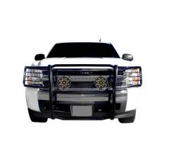 Black Horse Off Road - Black Horse 17GT27MA-PLB Black Grille Guard w/LED for 14-18 Silverado 1500 - Image 2