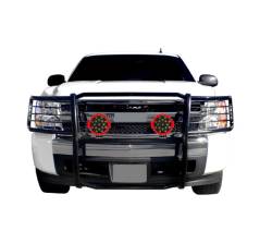 Black Horse Off Road - Black Horse 17GT27MA-PLR Black Grille Guard w/LED for 14-18 Silverado 1500 - Image 2