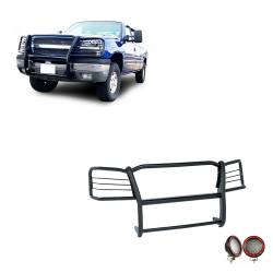Black Horse Off Road - Black Horse 17GT25MA-PLFR Black Grille Guard w/LED for Silverado 1500/1500HD - Image 1