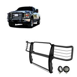 Black Horse Off Road - Black Horse 17GT26MA-PLFB Black Grille Guard w/LED for Silverado 2500HD/3500 - Image 1