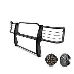 Black Horse Off Road - Black Horse 17GT28MA-PLB Black Grille Guard w/LED for Silverado 2500HD/3500 - Image 1